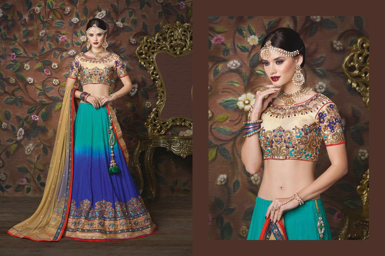 Heena Blue Lehenga Choli