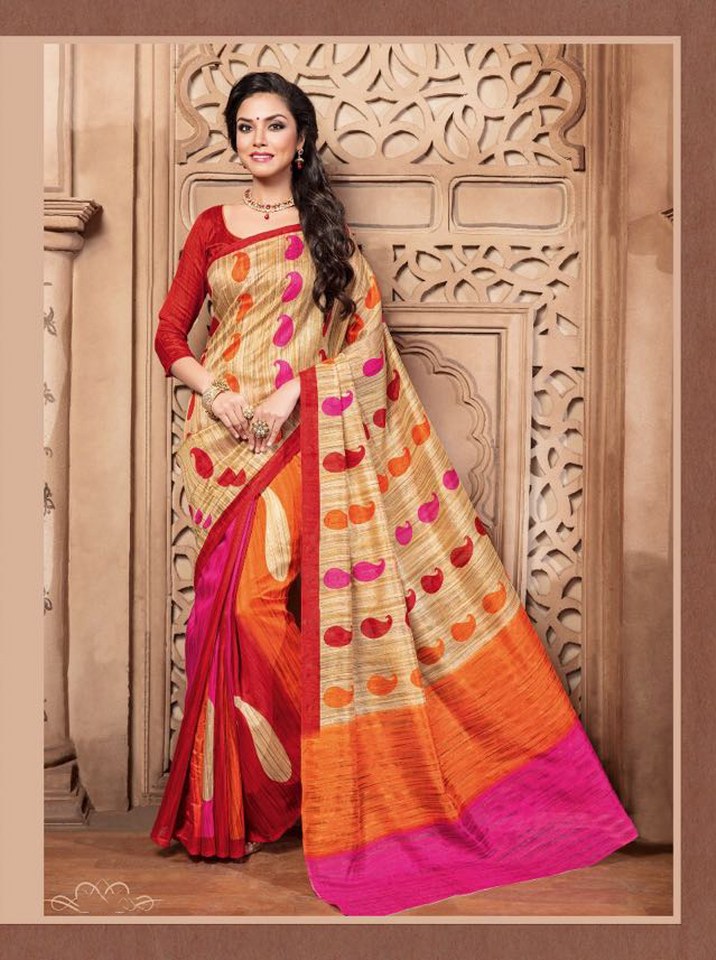 Sangini Cottn  Multi Pure Silk Party Wear Sarees