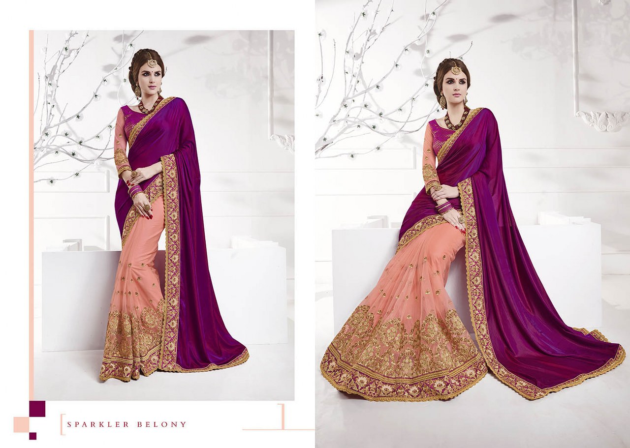 Trendz saree Magenta And Pink  Sarees